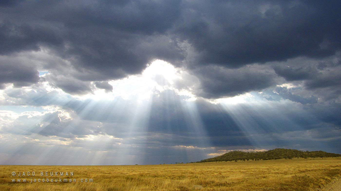 Storm light over the Serengeti, photographed by Jaco Beukman