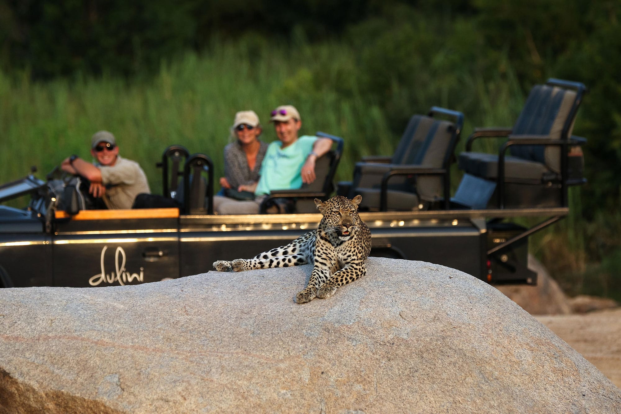 Many lodges in Kruger have completely open vehicles without roofs