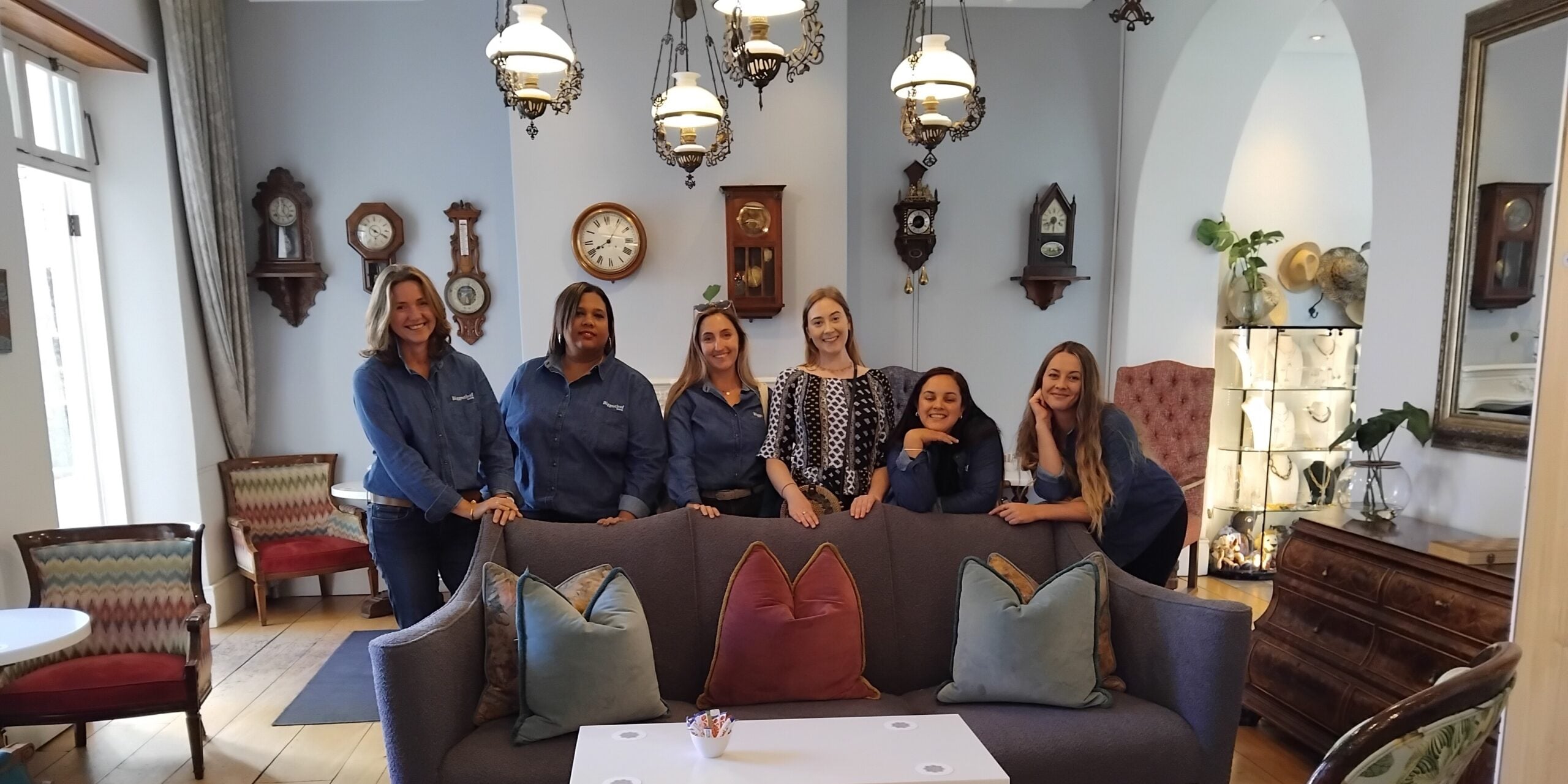 Some of the team at Oude Werf in the Cape Winelands