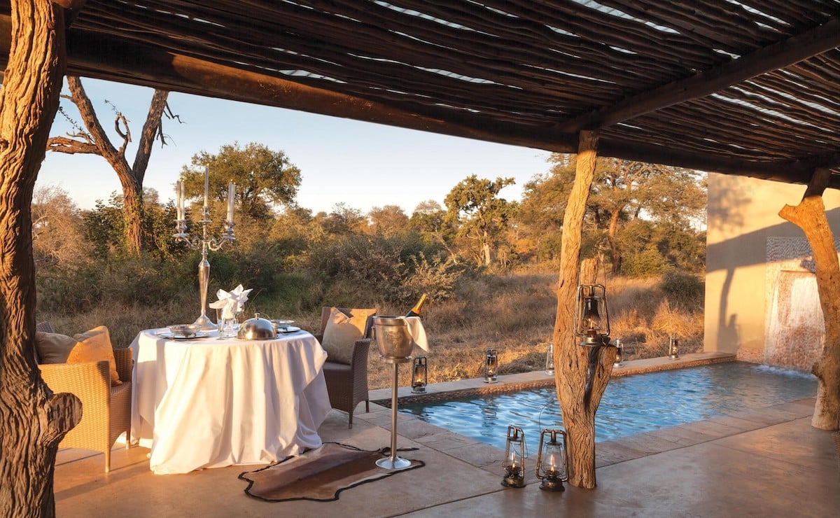 The honeymoon tent at King’s Camp in Greater Kruger, South Africa