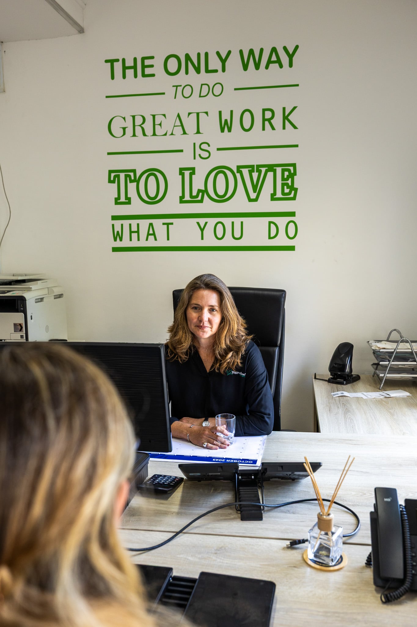 Biggestleaf Travel consultant at her desk
